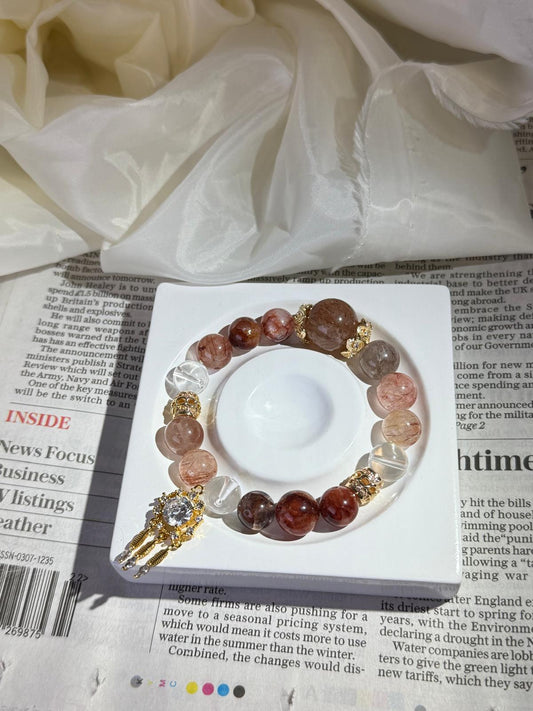 Custom Crystal Bracelet DIY Design with Natural Stones