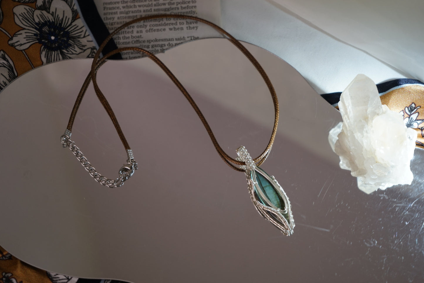 “Moonlit Forest” Labradorite Pendant Necklace