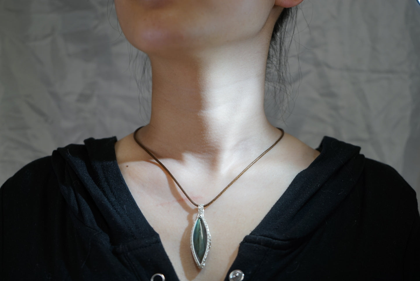 “Moonlit Forest” Labradorite Pendant Necklace