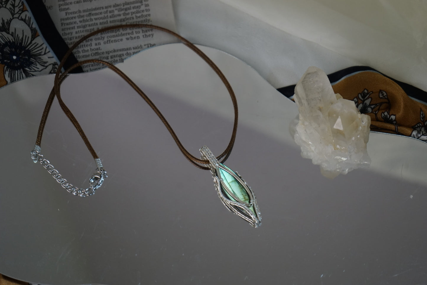 “Moonlit Forest” Labradorite Pendant Necklace