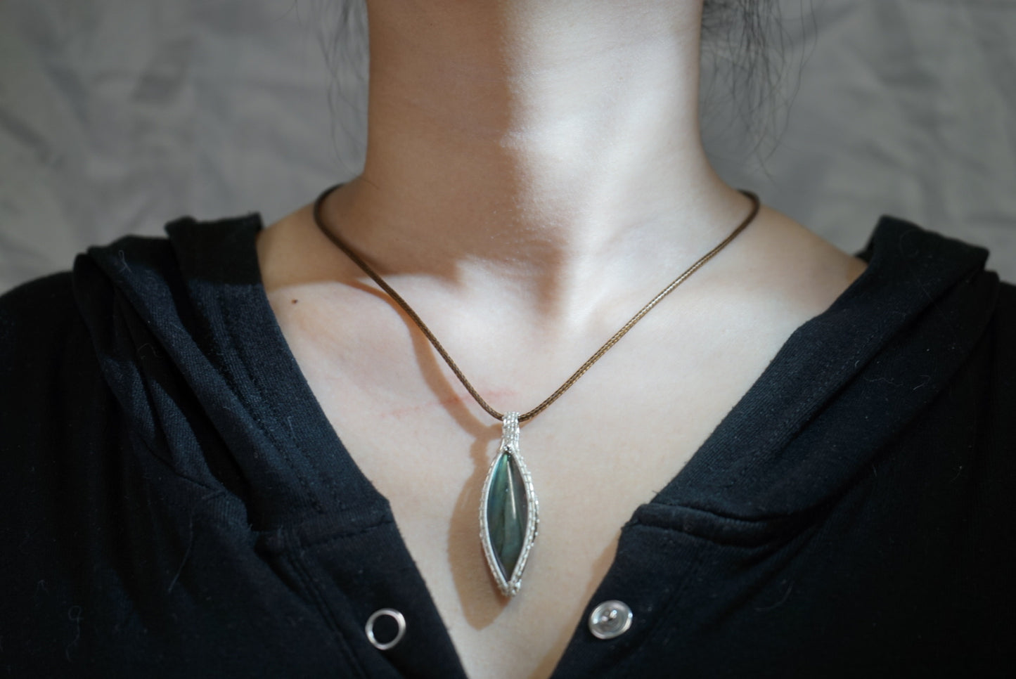 “Moonlit Forest” Labradorite Pendant Necklace