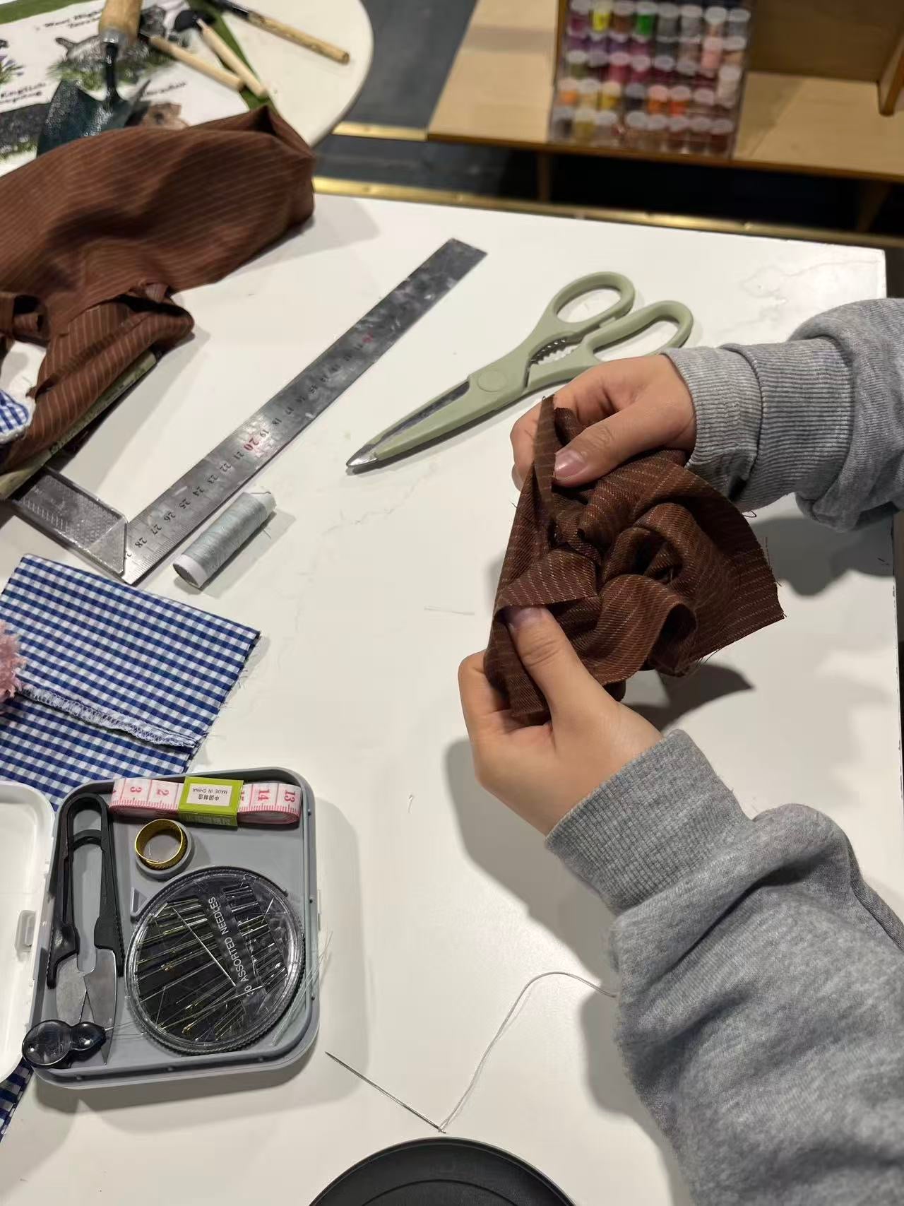 Scrunchie Sewing Workshop in Glasgow