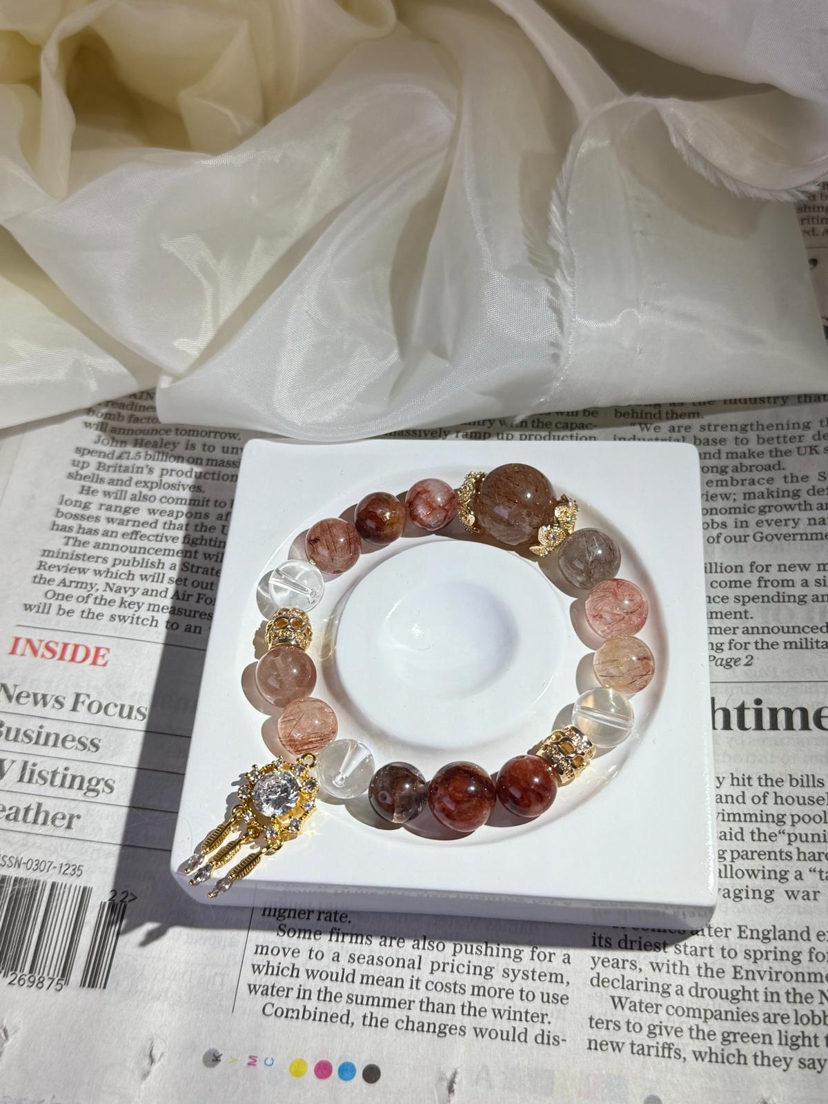 Custom Crystal Bracelet  DIY Design with Natural Stones