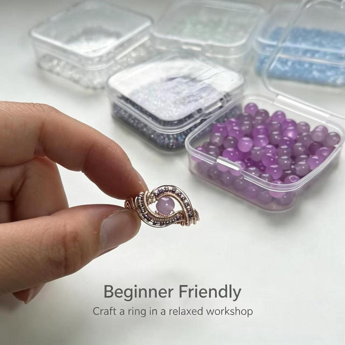 Wire-wrapped jewellery and workshop examples at O&E Art Craft Studio